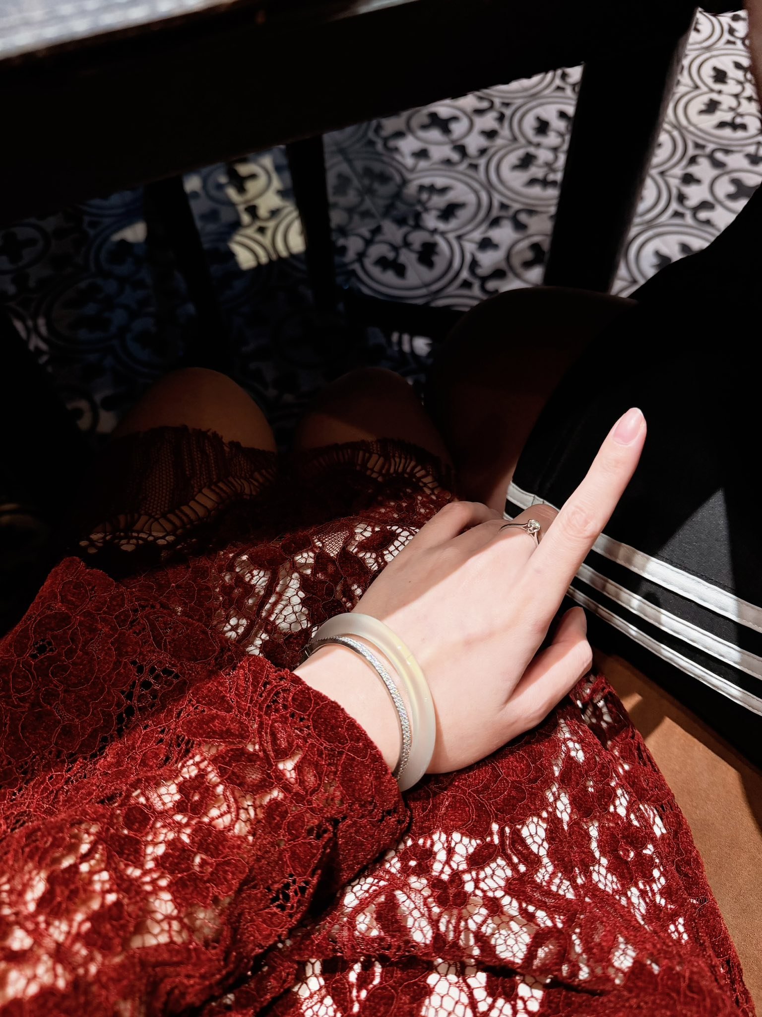 A quietly elegant portrait at the table.